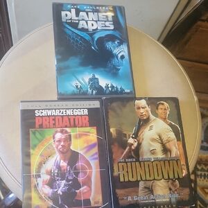 Planet of the Apes, Predator, and The Rundown DVD Set